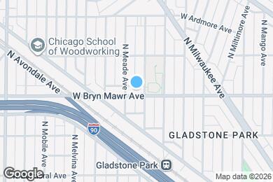 Map image of the property - 6042 W Bryn Mawr Ave