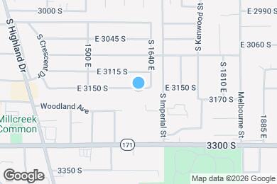 Map image of the property - 1612 E 3150 S