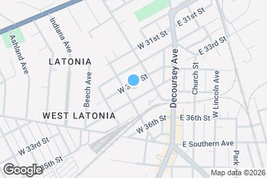 Map image of the property - 119 W 33rd St