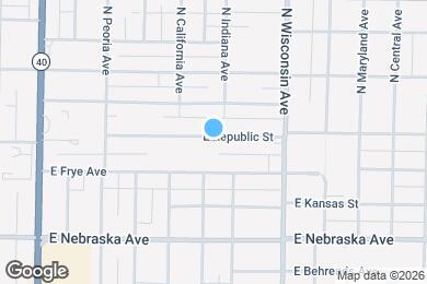 Map image of the property - 602 E Republic St