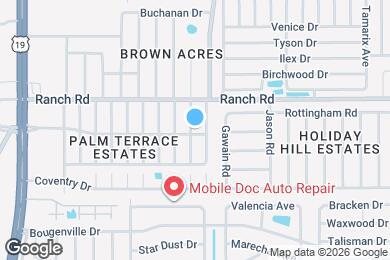 Map image of the property - 10910 Rexdale Ave