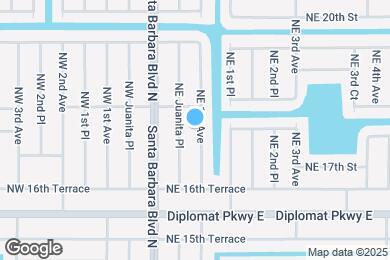 Map image of the property - 1724 NE 1st Ave