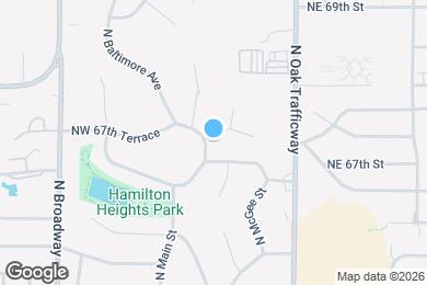 Map image of the property - 6703 N Walnut St