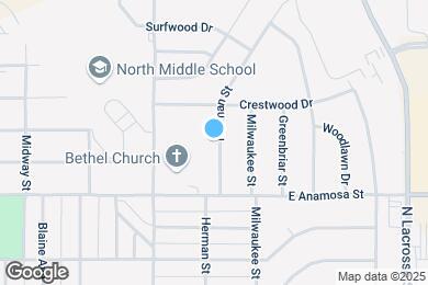 Map image of the property - 1313 Herman St