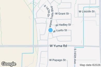 Map image of the property - 1018 S 166th Dr