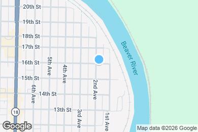 Map image of the property - 1526 2nd Ave
