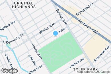 Map image of the property - 1432 Rufer Ave