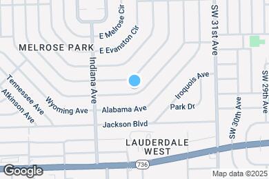 Map image of the property - 1105 Arizona Ave