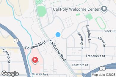 Map image of the property - 1239 E Foothill Blvd