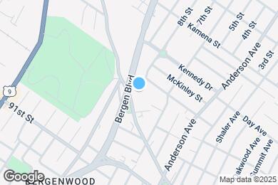 Map image of the property - 100 Bergen Blvd
