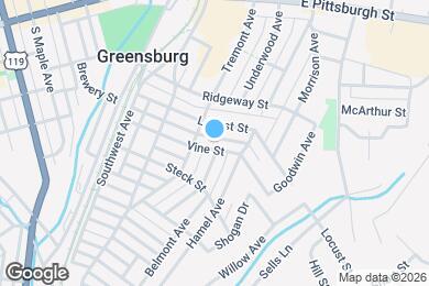 Map image of the property - 517 Vine St