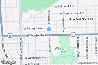 Map image of the property - 5206 N Leavitt St