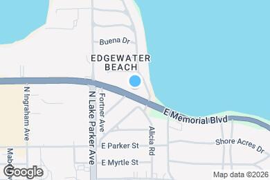 Map image of the property - 1322 E Memorial Blvd
