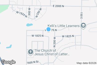 Map image of the property - 235 W 1875 N