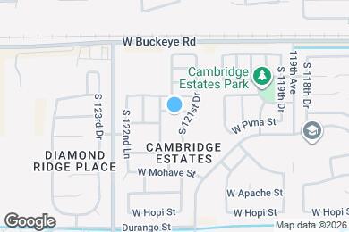 Map image of the property - 12179 W Yuma St