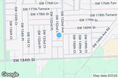 Map image of the property - 18121 SW 152nd Ct