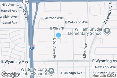Map image of the property - 1555 Calabria Dr