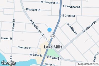 Map image of the property - 110 1/2 W Oak St