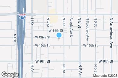 Map image of the property - 625 W Olive St