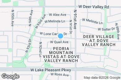 Map image of the property - 9156 W Quail Ave
