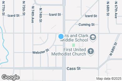 Map image of the property - 706 N 72nd St