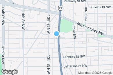 Map image of the property - 5700 Georgia Ave NW