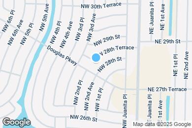 Map image of the property - 220 NW 28th Terrace