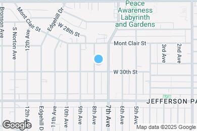 Map image of the property - 2950 8th Ave