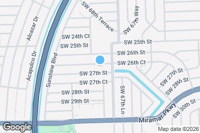 Map image of the property - 6840 SW 26th Ct