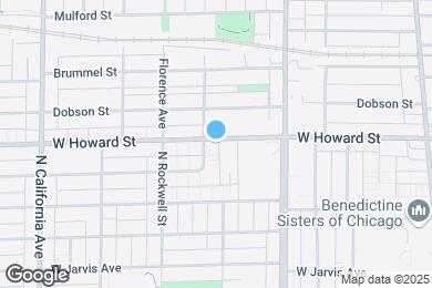 Map image of the property - 2505 W Howard St