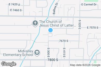 Map image of the property - 7613 S 300 E