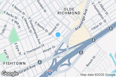 Map image of the property - 2201 E Thompson St
