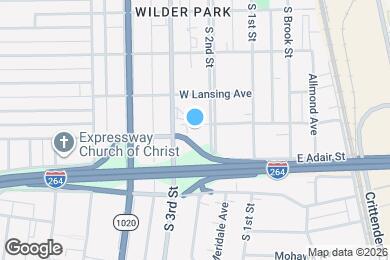 Map image of the property - 218 W Florence Ave