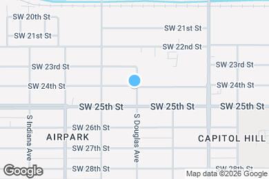 Map image of the property - 1100 SW 24th St