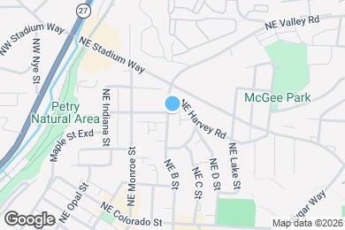 Map image of the property - 1070 NE B St