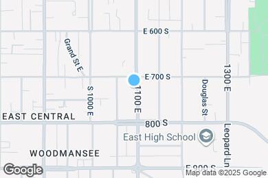 Map image of the property - 718 S 1100 E