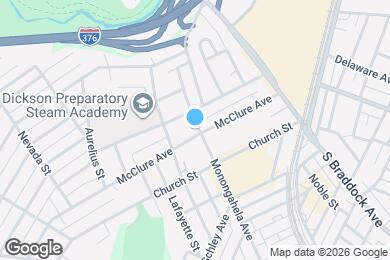 Map image of the property - 1704 Monongahela Ave