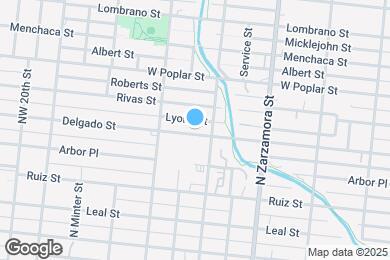 Map image of the property - 1317 Delgado St