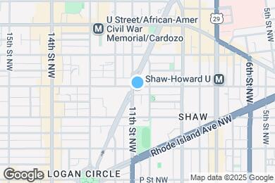 Map image of the property - 1745 11th St NW