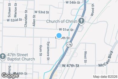 Map image of the property - 318 W 50th St