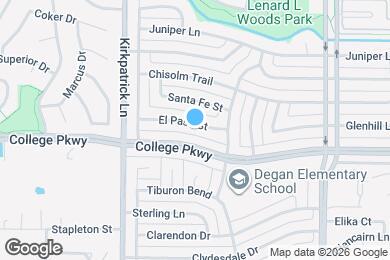 Map image of the property - 1826 El Paso St