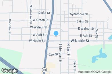 Map image of the property - 117 W Ash St