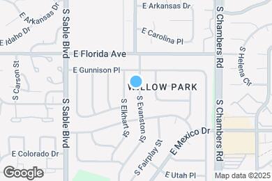 Map image of the property - 1549 S Evanston St