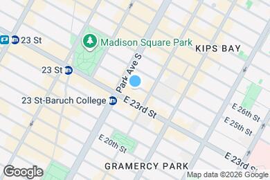Map image of the property - First-Floor Studio with Windowed Alcove in Gramercy