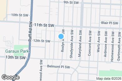 Map image of the property - 1153 Roslyn Ave SW