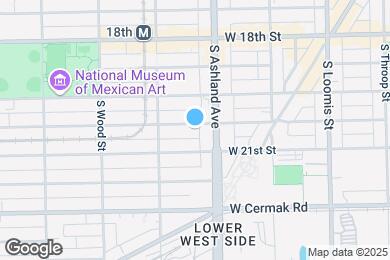 Map image of the property - 1621 W Cullerton St