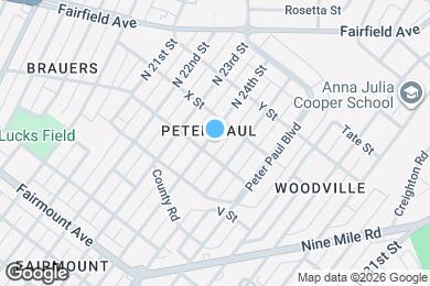 Map image of the property - 1705 N 24th St