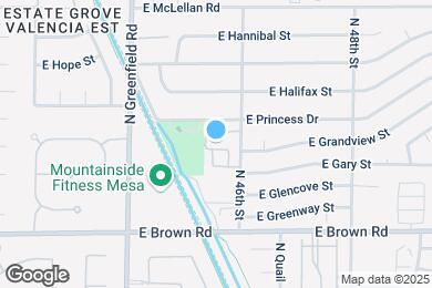 Map image of the property - 4536 E Grandview St
