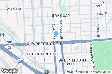 Map image of the property - 1919 Saint Paul St