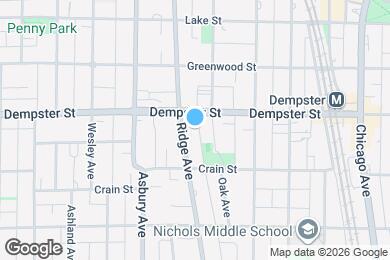 Map image of the property - 1235 Ridge Ave
